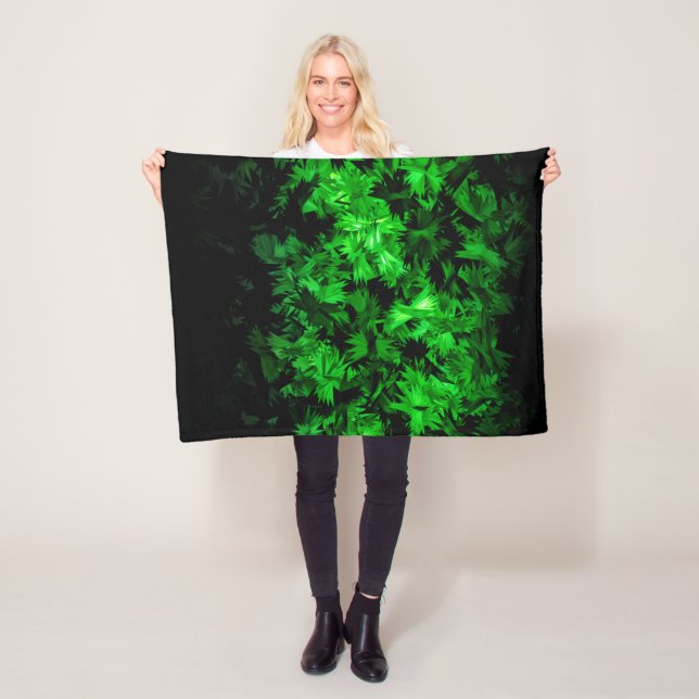 Glow in The Dark Pattern Fleece Blanket (In Situ)