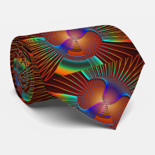 Glow In The Dark Stripes and Swirls Tie