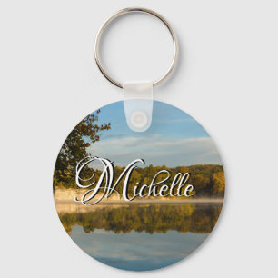 Glow Of Autumn Morning Keychain
