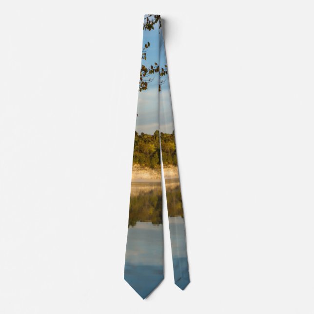Glow Of Autumn Morning Neck Tie (Front)
