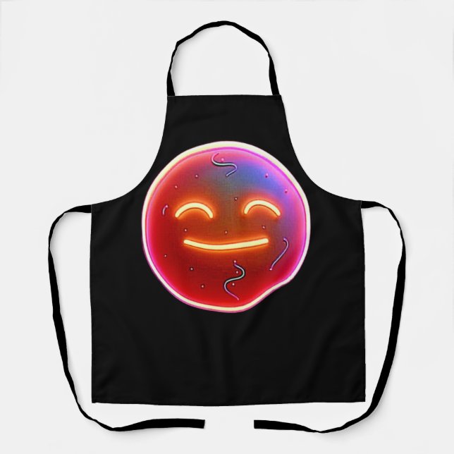 Glow of Joy: Digital Emoticon Apron (Front)