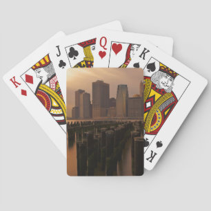 Glow of sunset during stormy skies over East Playing Cards