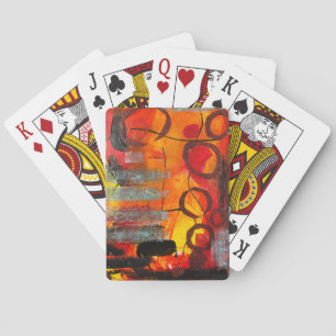 "Glow of the Hearth" Playing cards