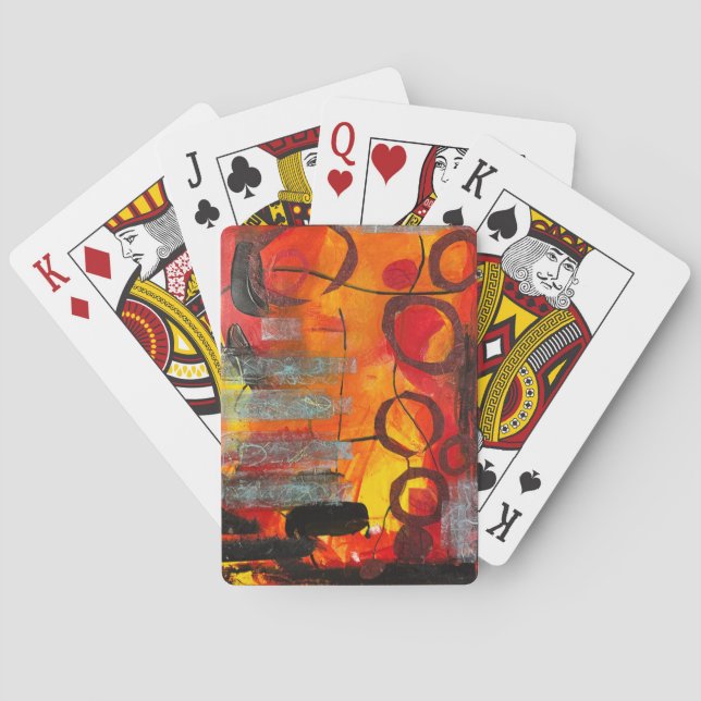 "Glow of the Hearth" Playing cards (Back)
