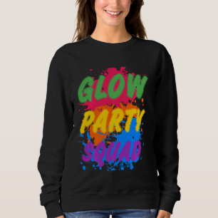 Glow Party Squad Funny Halloween Idea Party Tees