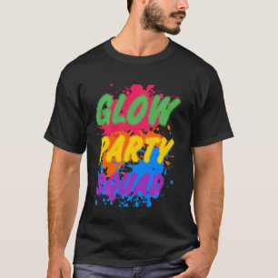 Glow Party Squad Funny Halloween   Idea Party Tees