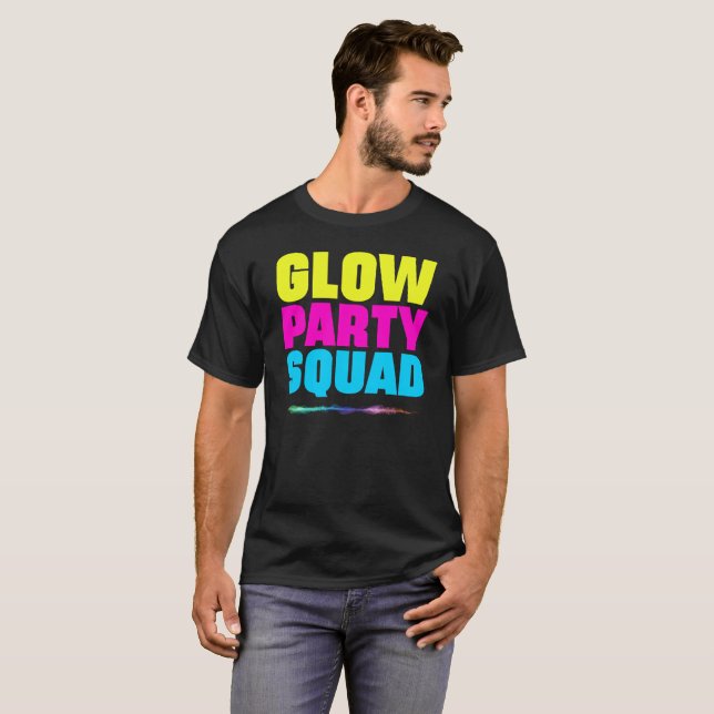 Glow Party Squad Gift Tee (Front Full)