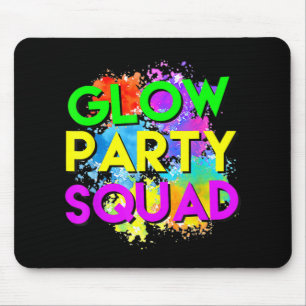 Glow Party Squad Halloween Costume For Women Men K Mouse Pad