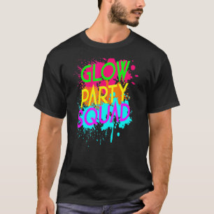Glow Party Squad Halloween Group T-Shirt