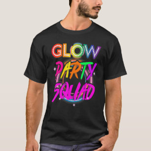 Glow Party Squad Paint Splatter Effect Glow Party T-Shirt
