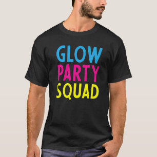 Glow Party Squad Retro 70s 80s Costume T-Shirt