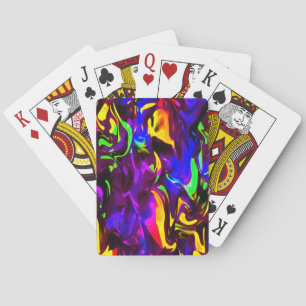 Glow Stick Rave Fire Stick Rainbow Playing Cards
