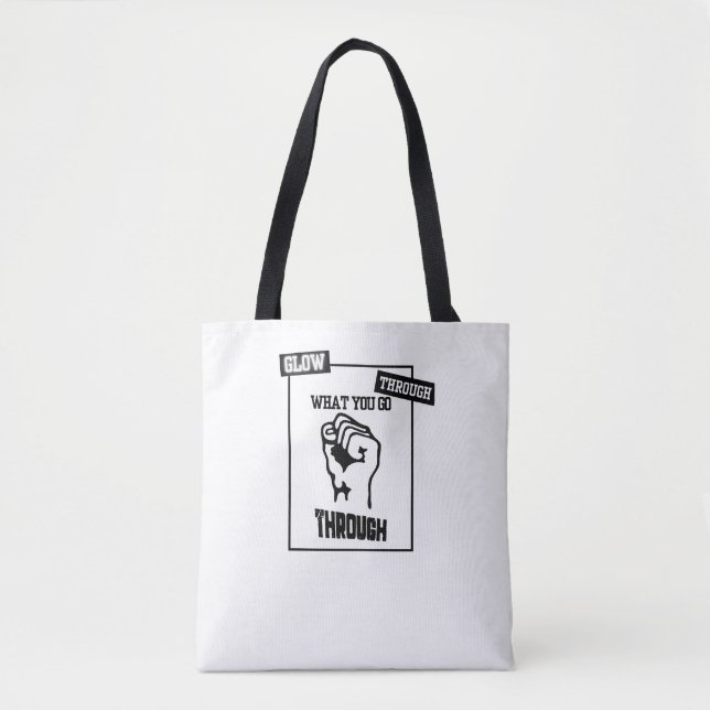 Glow Through Darkness Tote Bag (Front)