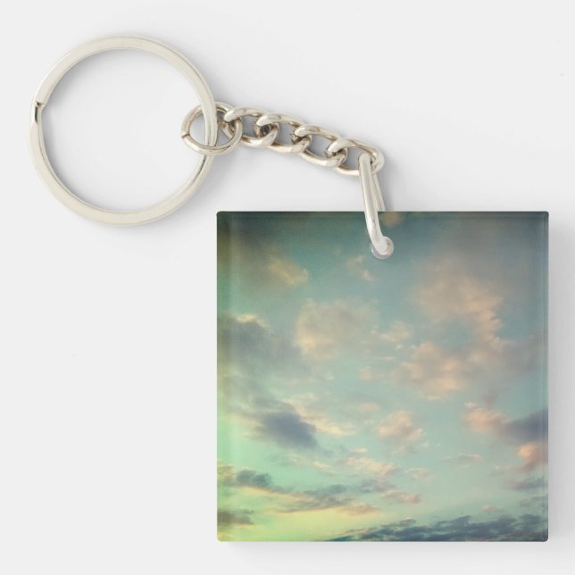 Glow to the pink clouds  key ring (Front)