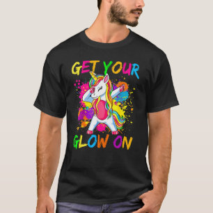 Glow Unicorn for kids and adults in bright colours T-Shirt