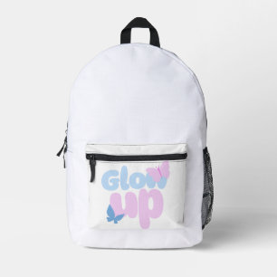 Glow Up Bold Butterfly Aesthetic Design Printed Backpack