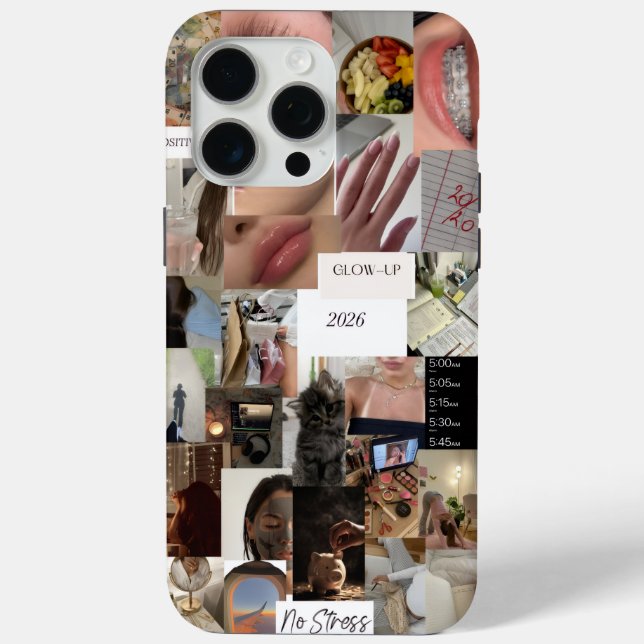 ✨ Glow Up Vision Board 2026 ✨ Case-Mate iPhone Case (Back)