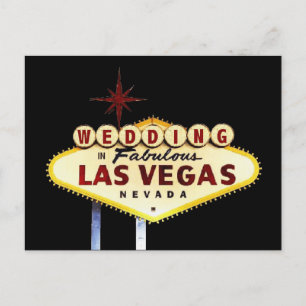 Glow WEDDING In Fabulous Las Vegas Postcard