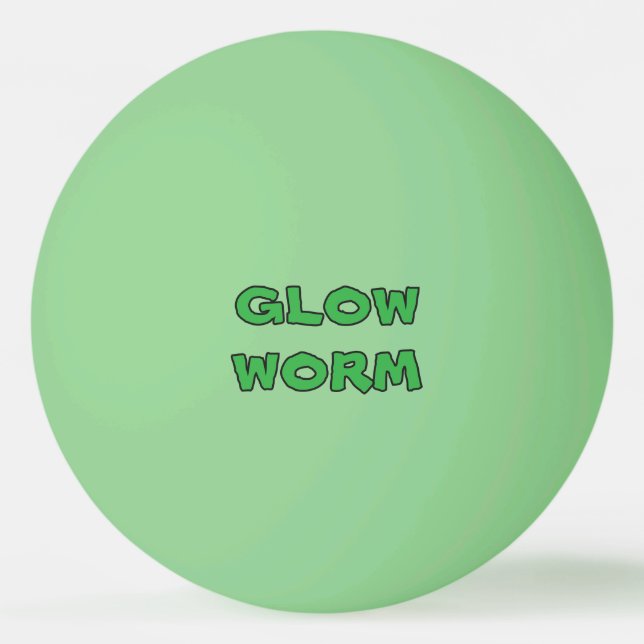 Glow Worm - Firefly in Green Ping Pong Ball (Front)