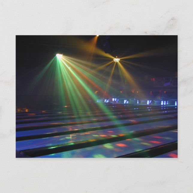 Glow Zone Bowling Postcard (Front)