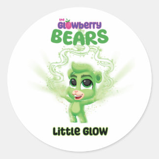 Glowberry Bears DustyLittle Glow Classic Round Sticker