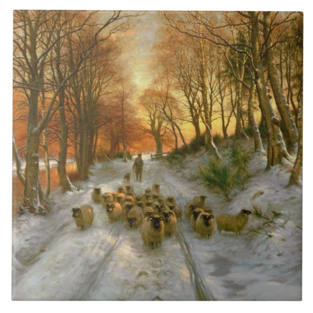 Glowed with Tints of Evening Hours Tile (Front)