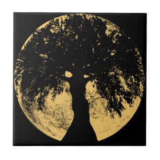 Glowees Moon Oak Goddess Ceramic Tile