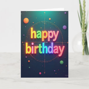 Glowing 3D Birthday Card