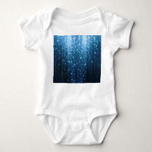 Glowing Abstract: Illuminated Background Art. Baby Bodysuit