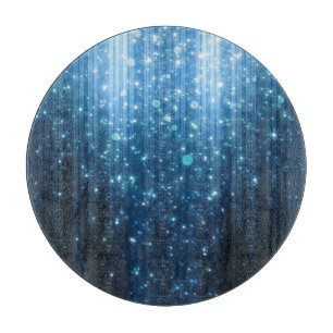 Glowing Abstract: Illuminated Background Art. Cutting Board