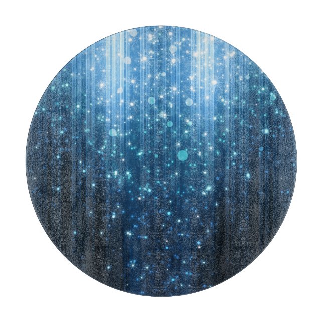 Glowing Abstract: Illuminated Background Art. Cutting Board (Front)
