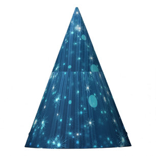 Glowing Abstract: Illuminated Background Art. Party Hat