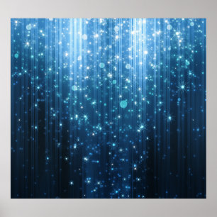 Glowing Abstract: Illuminated Background Art. Poster