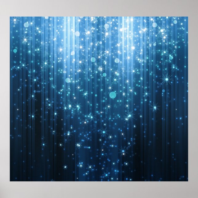Glowing Abstract: Illuminated Background Art. Poster (Front)