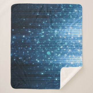 Glowing Abstract: Illuminated Background Art. Sherpa Blanket