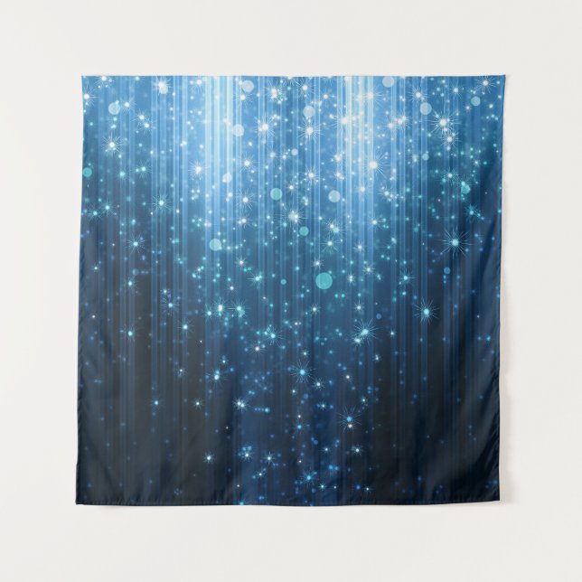 Glowing Abstract: Illuminated Background Art. Tapestry (Front)