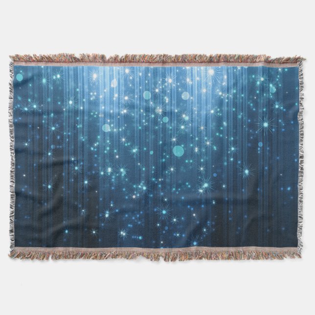 Glowing Abstract: Illuminated Background Art. Throw Blanket (Front)
