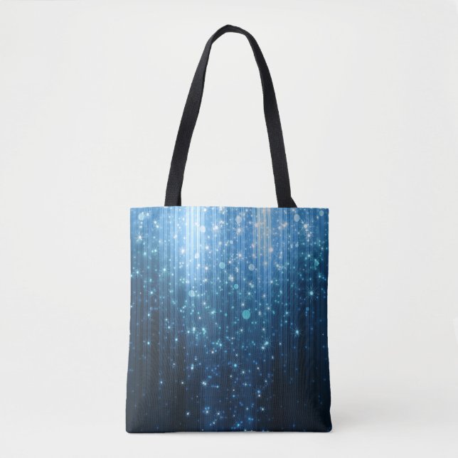 Glowing Abstract: Illuminated Background Art. Tote Bag (Front)
