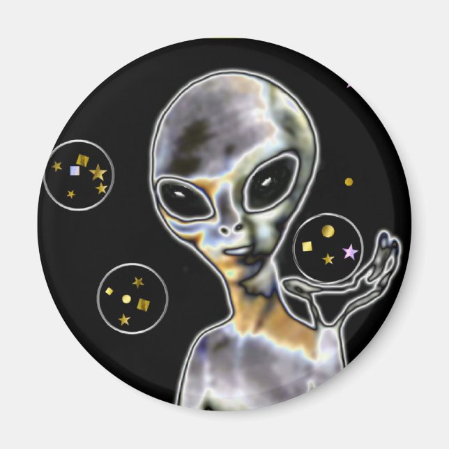 Glowing Alien - Magnet (Front)