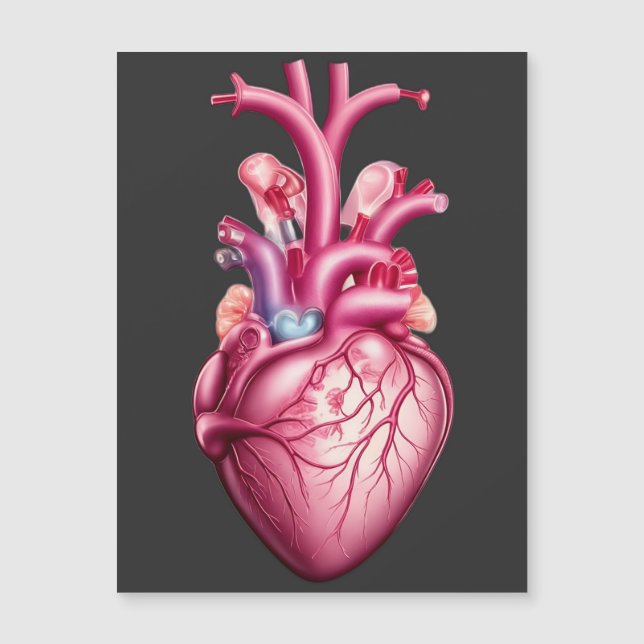 glowing anatomical heart  (Front)