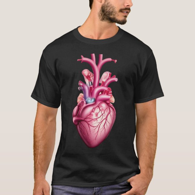 glowing anatomical heart  T-Shirt (Front)
