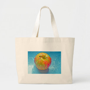 Glowing Apple Large Tote Bag