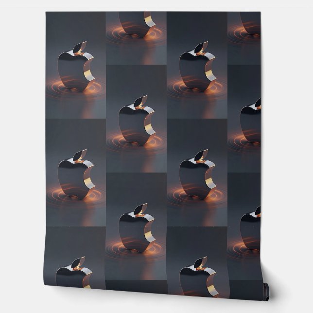 Glowing Apple Tech Vibes Wallpaper (Unrolling)