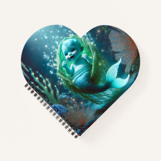 Glowing baby merchild notebook