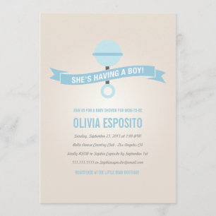 GLOWING   BABY SHOWER INVITATIONS