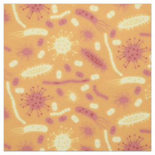 Glowing Bacteria Microorganism orange Fabric