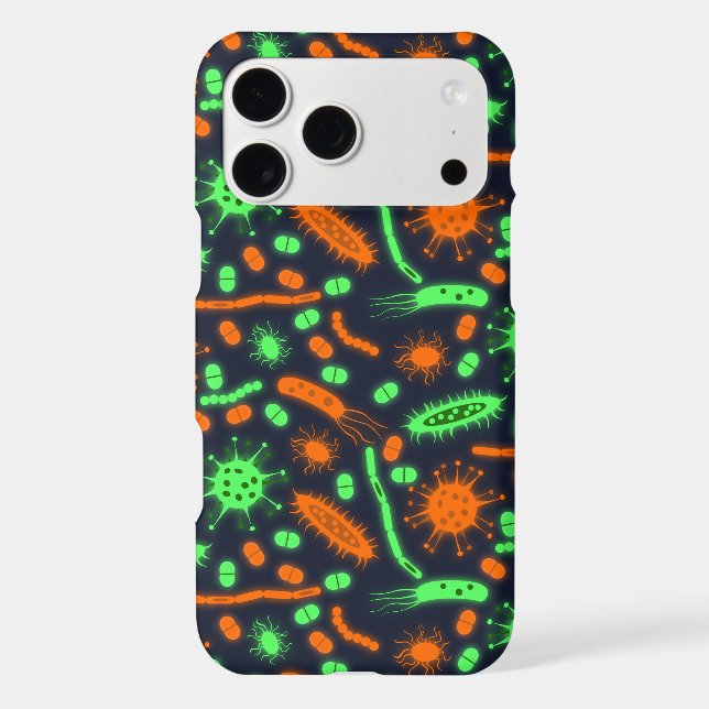 Glowing Bacteria Microorganism toxic orange green (Back)