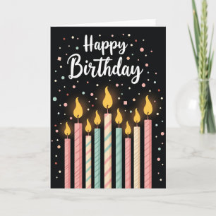 Glowing Birthday Flame Card