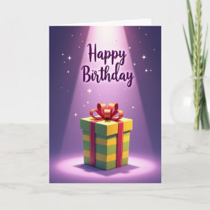 Glowing Birthday Lights Card
