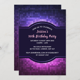 Glowing Birthday Party Invitation